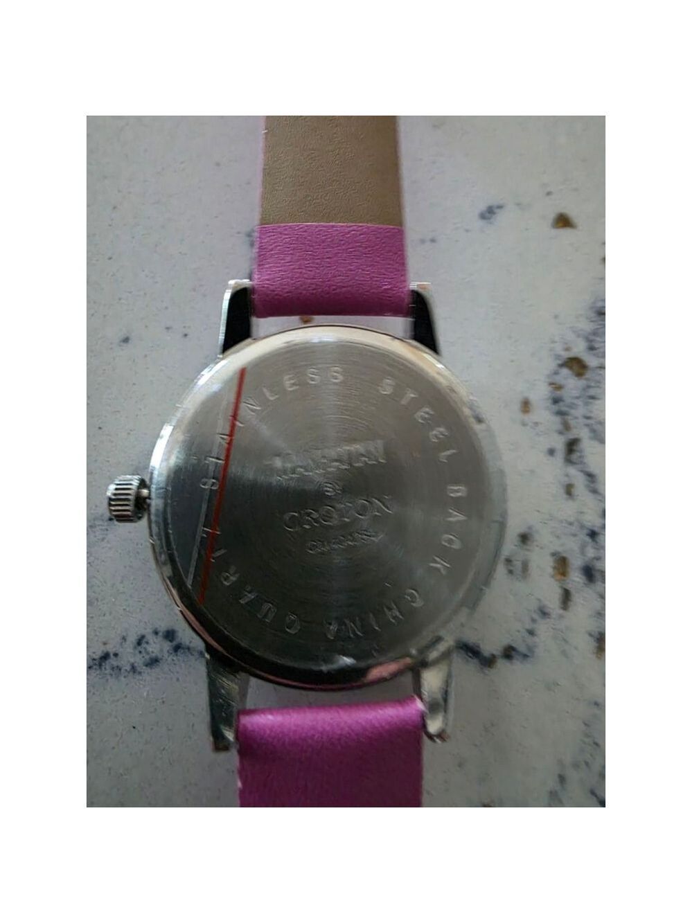 Women's Croton Pink & Silver Watch, One Size - Picture 6 of 11